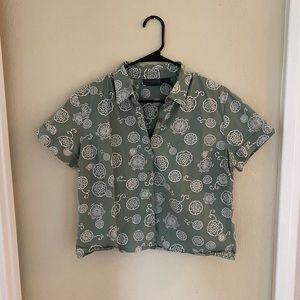 SOLD/ Cropped Button Down